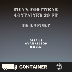 Wholesale Men's Shoes Container 20ft Export