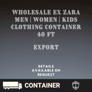 Wholesale Ex Zara Clothing Container Export 40ft