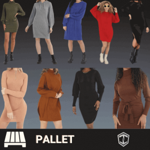 Jumper Dress - Knitted Dress Wholesale Pallet