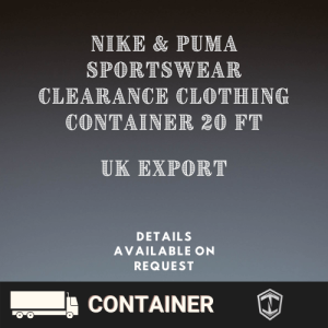 Wholesale Clearance Nike/Puma Sportswear Container