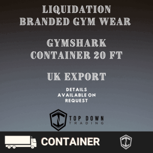 GymShark Gym Wear Liquidation Stock Container