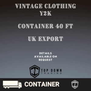 Y2K Clothing Vintage Wholesale Container 40ft