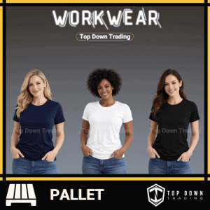 KK754 Women's Custom Print T-shirts Workwear Pallet
