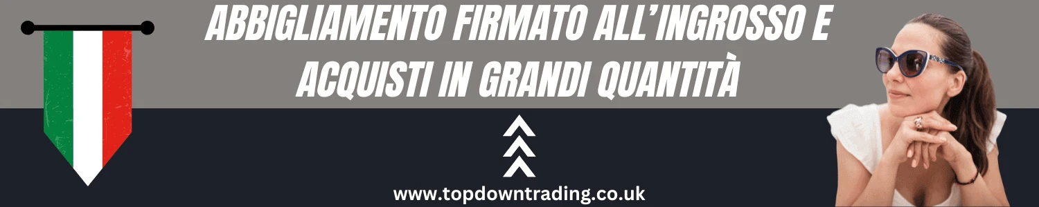 Abbigliamento firmato all’ingrosso e acquisti in grandi quantità – Offerte esclusive per rivenditori