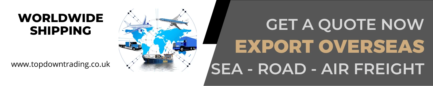 Wholesale UK - Exports - Worldwide Shipping - Top Down Trading